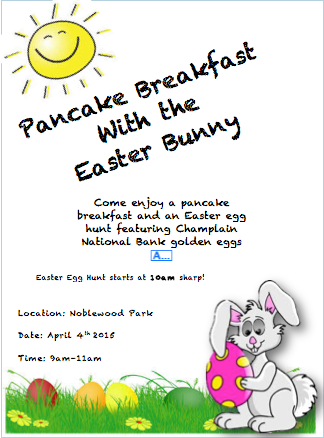 Pancake Breakfast & Easter Egg Hunt